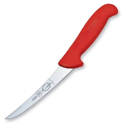 DICK ErgoGrip Csontozókés - 13 cm - Ívelt - Flexibilis - Piros