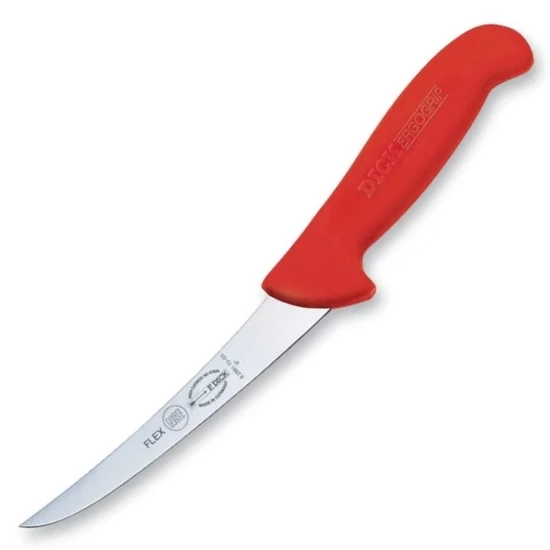 DICK ErgoGrip Csontozókés - 15 cm - Ívelt - Flexibilis - Piros