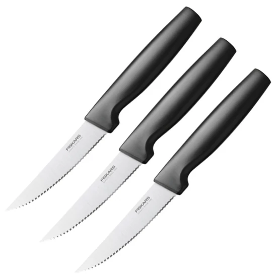 FISKARS FUNCTIONAL FORM Steak kés készlet - Recés / 3 részes