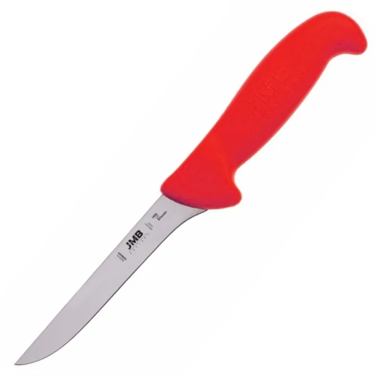 JMB Csontozókés - 12,5 cm - Egyenes - Svéd Sandvik acél (piros)