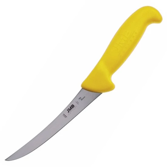 JMB Csontozókés - 15 cm - Ívelt - Svéd Sandvik acél (sárga)