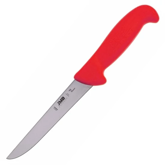 JMB Csontozókés - 15 cm - Egyenes - Svéd Sandvik acél (piros)