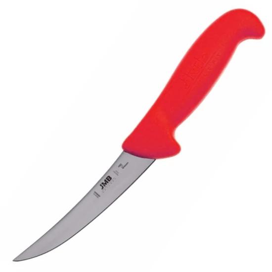 JMB Csontozókés - 12,5 cm - Ívelt - Svéd Sandvik acél (piros)
