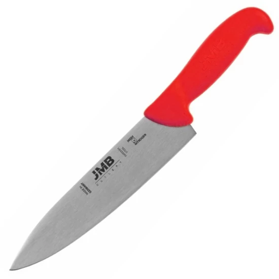 JMB Szakácskés - 20 cm - Svéd Sandvik acél (piros)