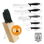 Kép 2/2 - FISKARS ESSENTIAL Késkészlet / 5 + 1 részes (nyírfa késtartóval)